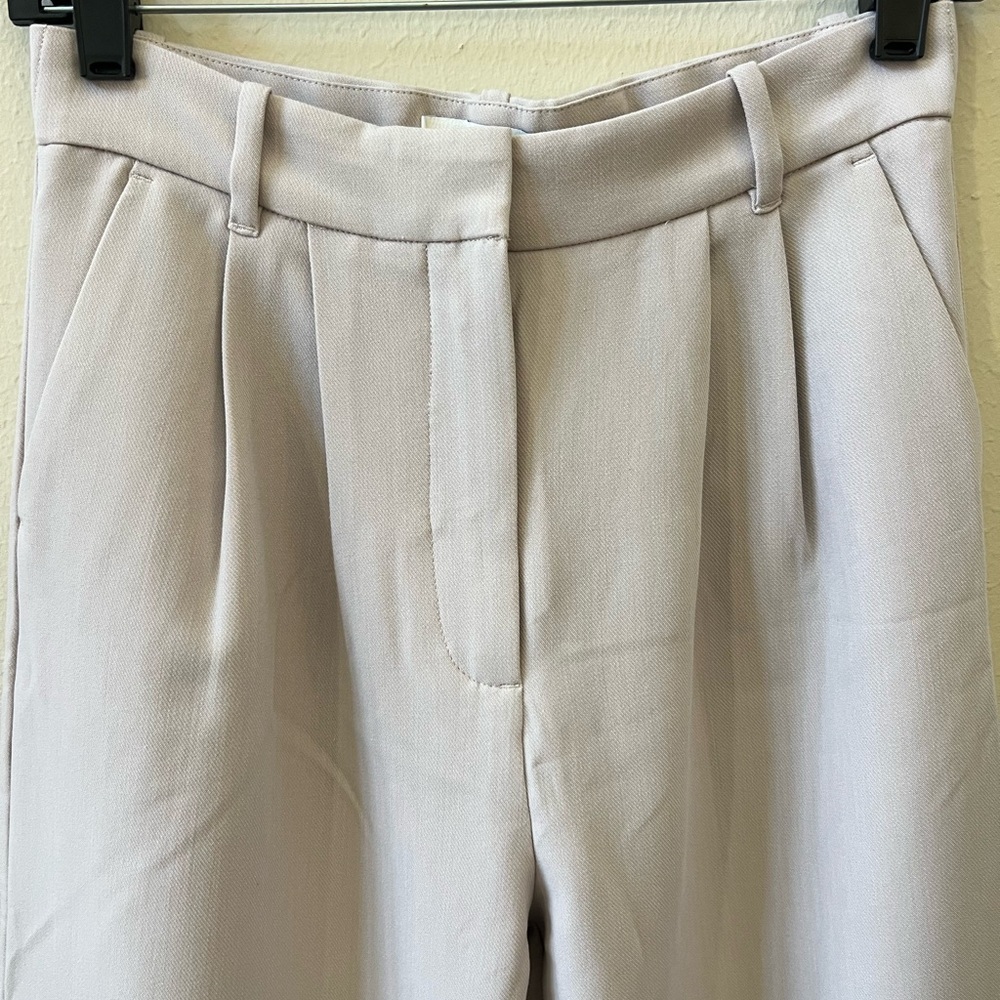 Abercrombie & Fitch Cream Women's Trousers - Picture 2 of 5